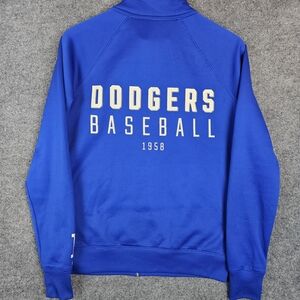RARE- PINK‎ Victoria's Secret/5th & Ocean Collab -Dodgers Zip-Up Track Jacket